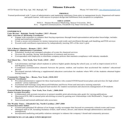 Bryant James Resume | PDF