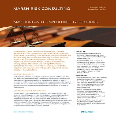 2685 ma9 10471 mass tort and complex liability
