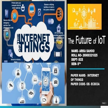 Internet Of things and its future, Innovations and predictions