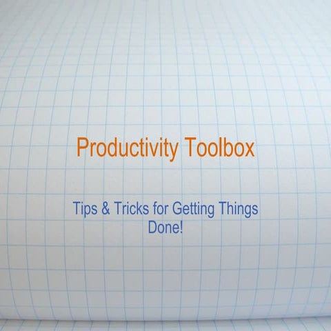 Productivity Toolbox
