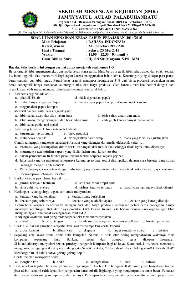 269268940 soaluasgasalbahasaindonesiakelasxiselesai