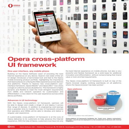 Opera mobile datasheet