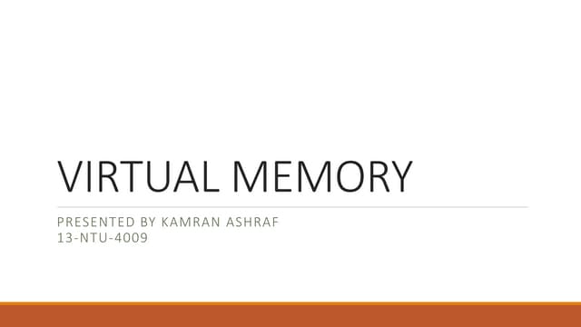 VIRTUAL MEMORY