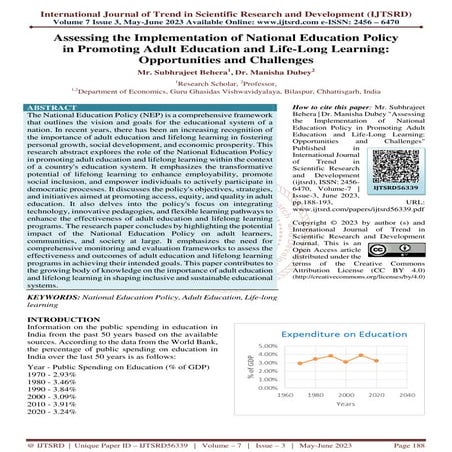 Assessing the Implementation of National Education Policy in Promoting Adult ...