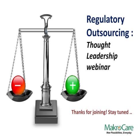 Regulatory Outsourcing: ''TO or Not TO"