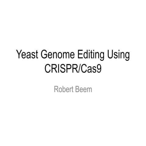 Genetic Recording in Yeast Using CRISPR-Cas9