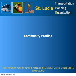 Community Profiles Feb 2013