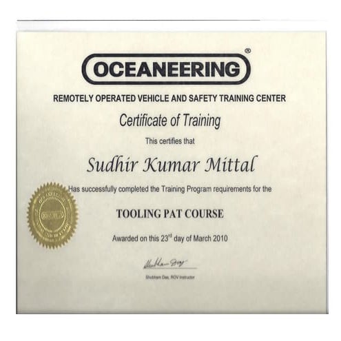 ROV Certificates | PDF