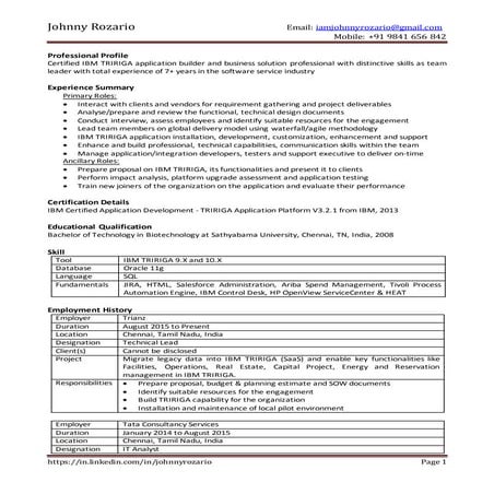 Johnny_Rozario_IBM_TRIRIGA