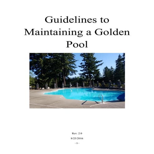 Pool chemistry graph for your swimming pool | PDF