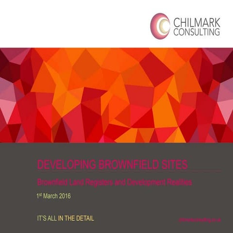 Developing Brownfield Sites - Mike Taylor 220216