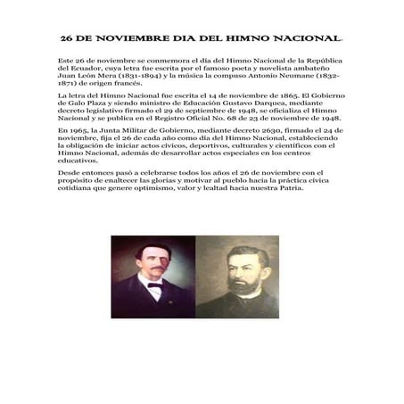 26 de noviembre dia del himno nacional