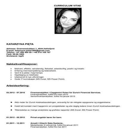 CV norsk | DOC