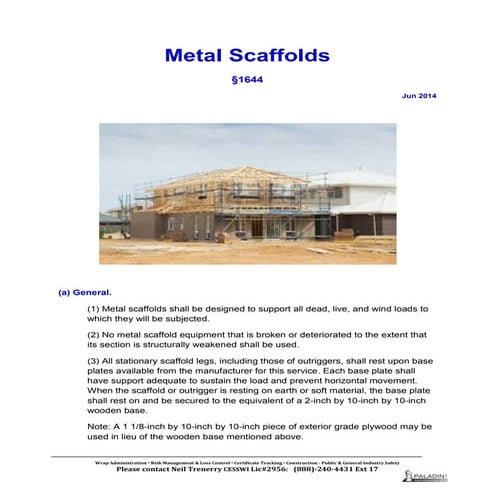 26 metal scaffolds