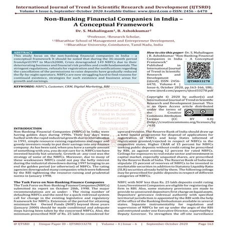 Non Banking Financial Companies in India 