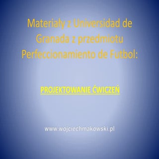 Projektowanie ćwiczeń