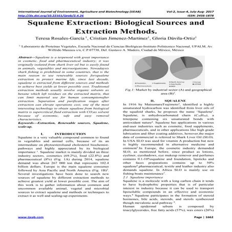Squalene Extraction: Biological Sources and Extraction Methods | PDF