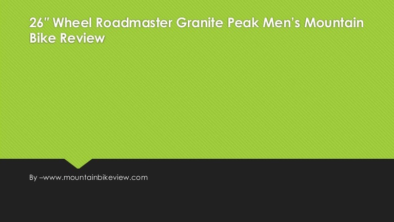 granite peak bike review
