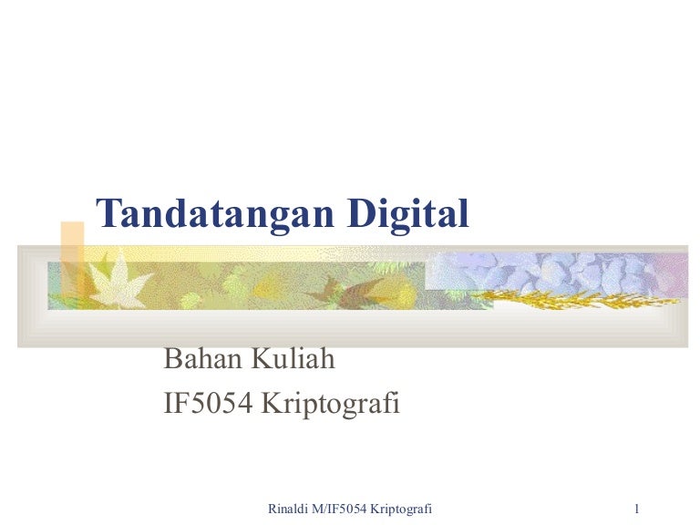 27 Tandatangan Digital