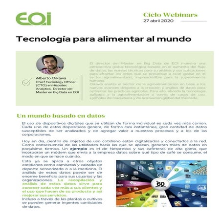 Tecnología para alimentar el mundo por Alberto  Oikawa
