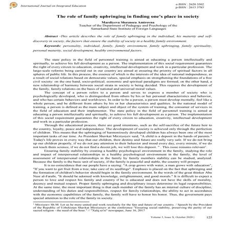 Characteristics of Eastern Education in the Socialization of Students | PDF
