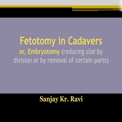 27. Fetotomy in Cadavers pdf veterinary obstetrics