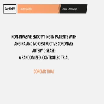Estudio  CorCMR  AHA  2025 Nueva Orleans