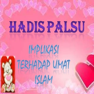 27.9.2012   hadis palsu 