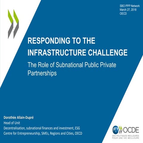 PPP for regional development - Dorothée ALLAIN-DUPRE, OECD Secretariat