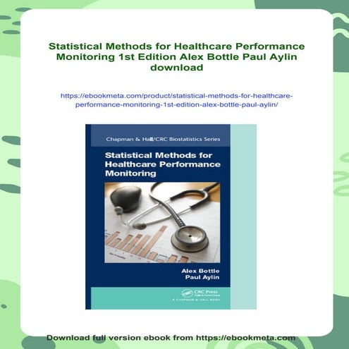Statistical Methods for Healthcare Performance Monitoring 1st Edition Alex Bo...