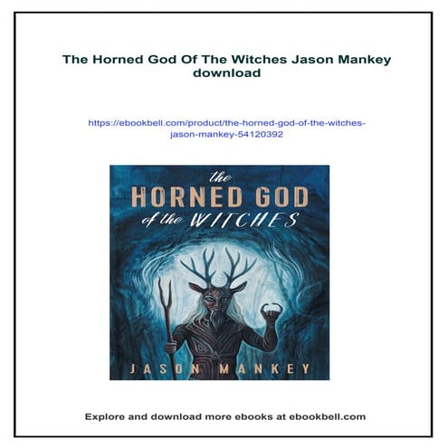 The Horned God Of The Witches Jason Mankey | PDF