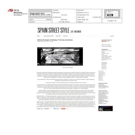 Clipping Spain Street Style 27/07/12 @ IED Barcelona