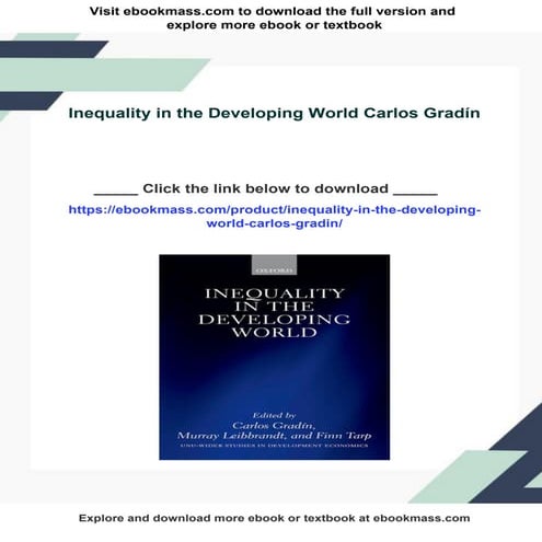 Inequality in the Developing World Carlos Gradín | PDF