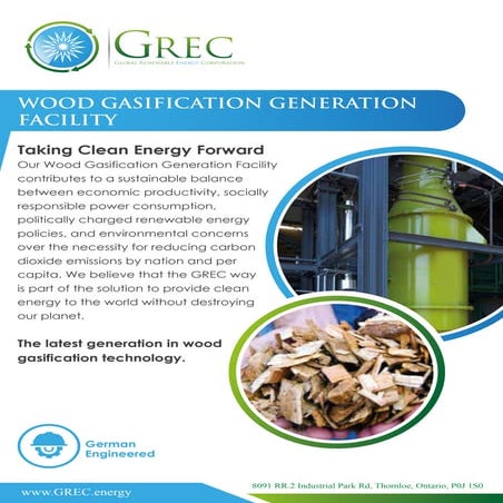 GREC wood gasification brochure