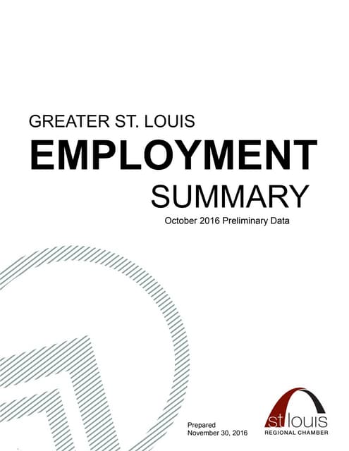 Monthly Employment Summary