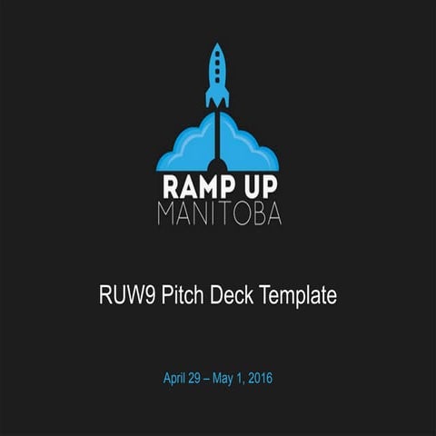 Ramp Up Weekend Pitch Deck