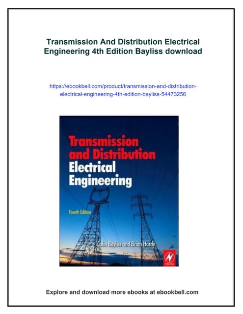 Electric Power Distribution Reliability 1st Edition Richard E