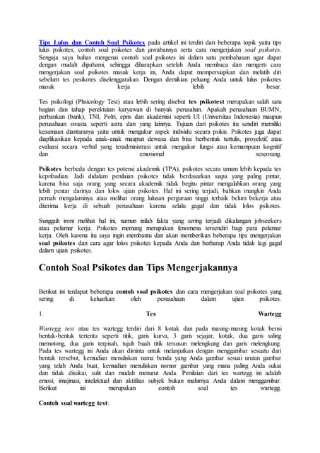 Ilustrasi contoh soal psikotes: tips lulus terbaik! dengan visualisasi konsep digital