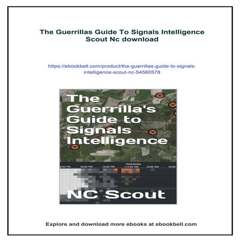 The Guerrillas Guide To Signals Intelligence Scout Nc | PDF