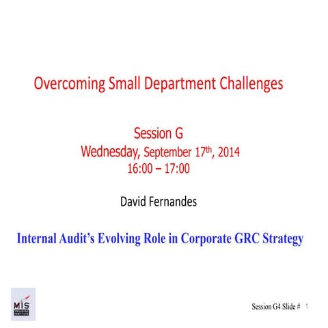 Internal Audit’s Evolving Role in Corporate GRC Strategy