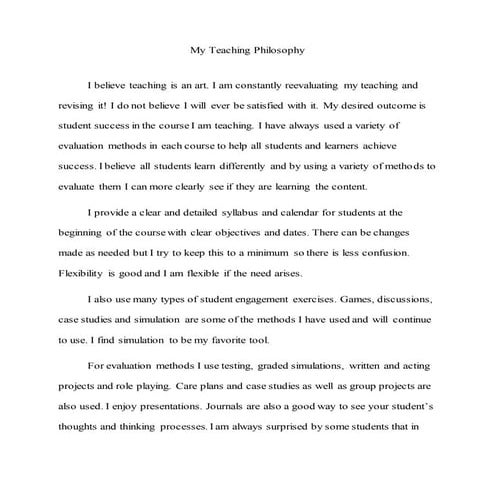 My Teaching Philosophy (1)