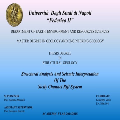 Structural analysis and seismic interpretation of the Sicily channel rift system