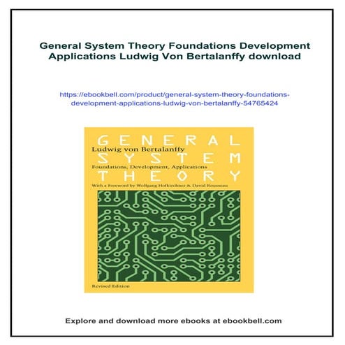General System Theory Foundations Development Applications Ludwig Von ...