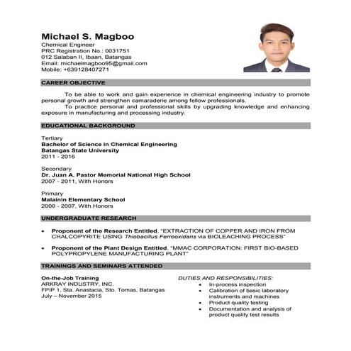 Michael Resume.