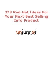 273 Info Product Ideas For 2016