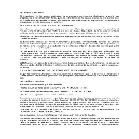 Tratamiento de Aguas en mina 