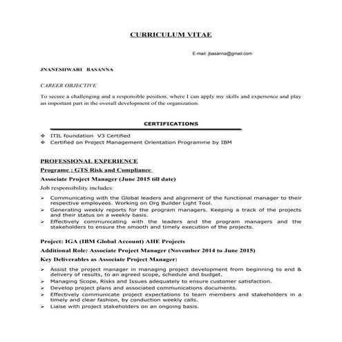 Jnan Resume