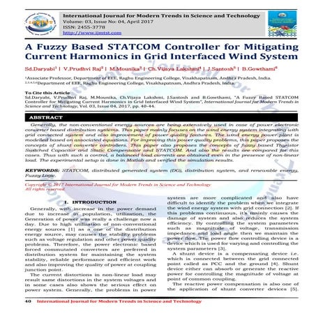A Frame Work for Control of Gird Connected Wind Power Using Two Layer Control
