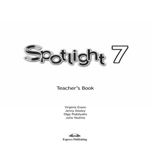 275 англ. яз. 7кл. spotlight (английский в фокусе). teachers book (с ...
