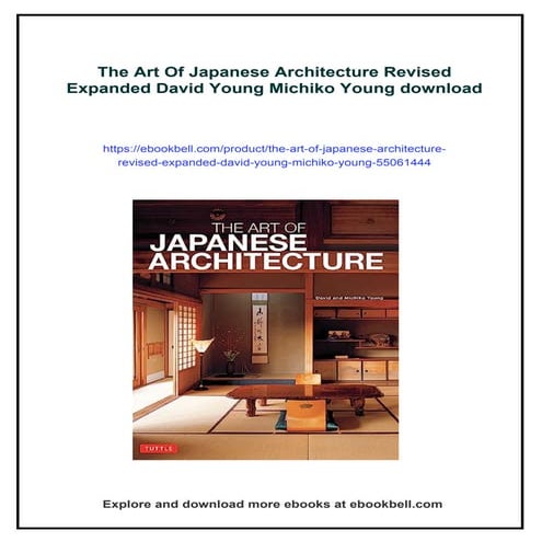 The Art Of Japanese Architecture Revised Expanded David Young Michiko Young